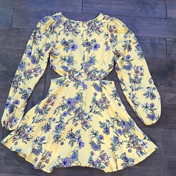 AFRM Los Angeles Floral Cutout Mini Dress - Picture 3 of 4